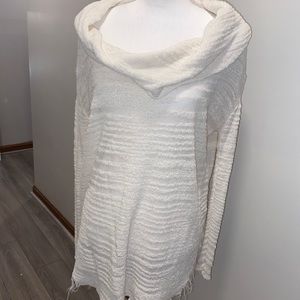 Free People Ribbed Cowl Neck Sweater